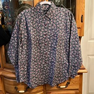 Cotton Floral Blouse L